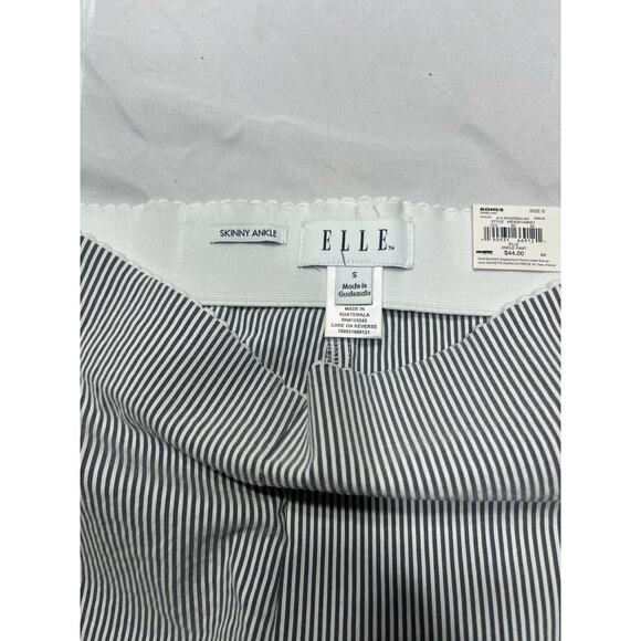 ELLE Women’s Polished Stretch Skinny Ankle Pants Small NWT Pinstripe - Picture 8 of 9
